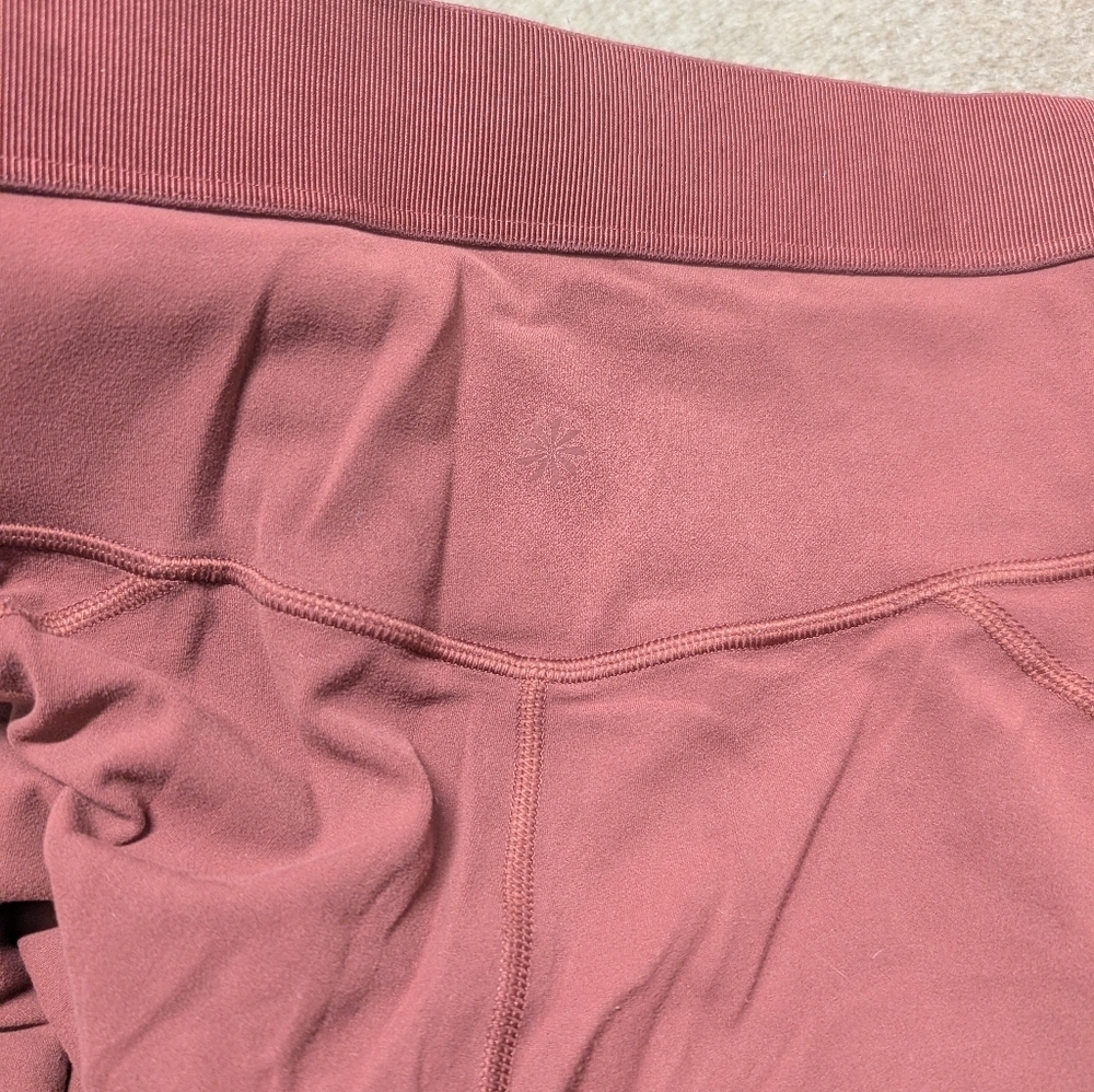 Athleta Aura Heel Tight Maple Red High Waisted Pants Powervita Women's XS - Picture 6 of 11
